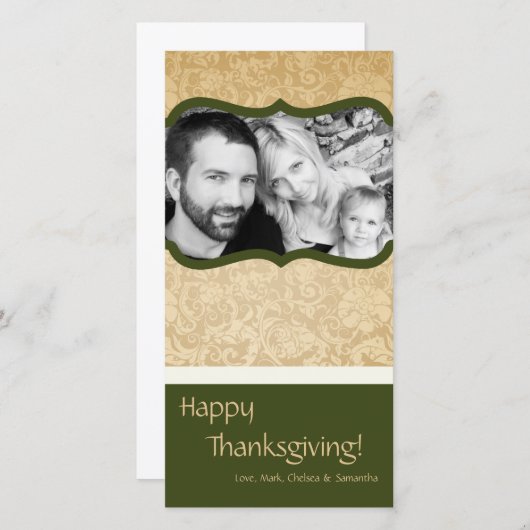 4x8 Herfstboom Foliage FOTO Thanksgiving Kaart (Voorkant / Achterkant)