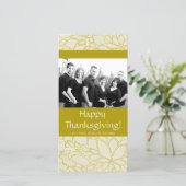 4x8 Herfstboom Foliage FOTO Thanksgiving Kaart (Staand voorkant)