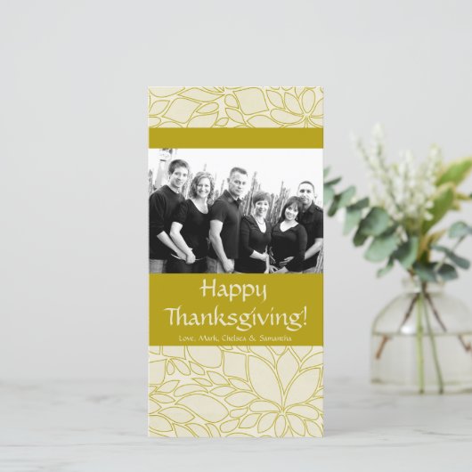 4x8 Herfstboom Foliage FOTO Thanksgiving Kaart (Staand voorkant)