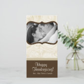 4x8 Herfstboom Foliage FOTO Thanksgiving Kaart (Staand voorkant)