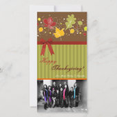 4x8 Herfstboom Foliage FOTO Thanksgiving Kaart (Voorkant)