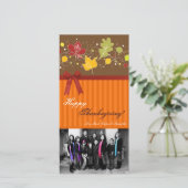 4x8 Herfstboom Foliage FOTO Thanksgiving Kaart (Staand voorkant)