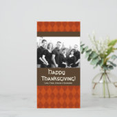 4x8 Herfstboom Foliage FOTO Thanksgiving Kaart (Staand voorkant)