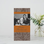 4x8 Herfstboom Foliage FOTO Thanksgiving Kaart (Staand voorkant)