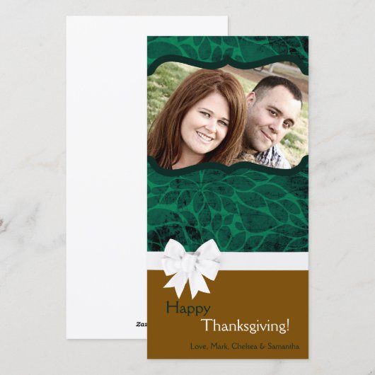 4x8 Herfstboom Foliage FOTO Thanksgiving Kaart (Voorkant / Achterkant)