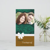 4x8 Herfstboom Foliage FOTO Thanksgiving Kaart (Staand voorkant)