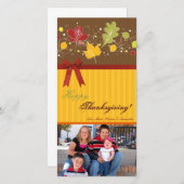 4x8 Herfstboom Foliage FOTO Thanksgiving Kaart (Voorkant / Achterkant)