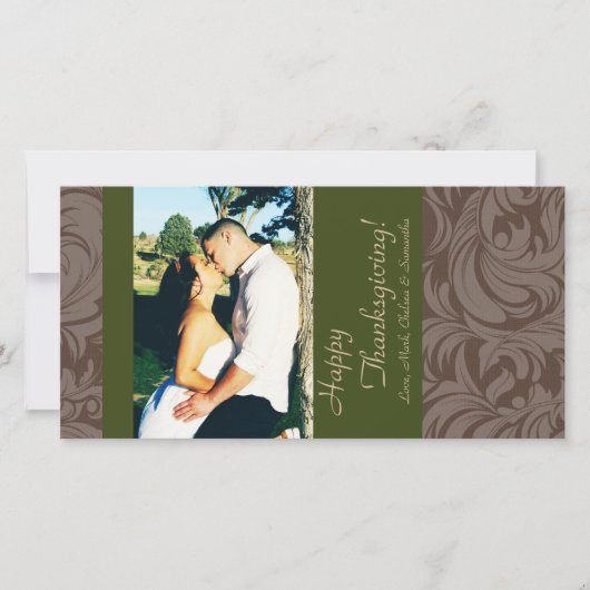 4x8 Herfstboom Foliage FOTO Thanksgiving Kaart (Voorkant)