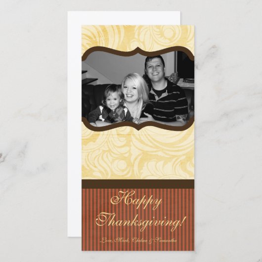 4x8 Herfstboom Foliage FOTO Thanksgiving Kaart (Voorkant / Achterkant)