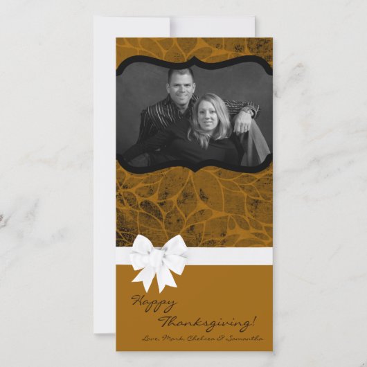 4x8 Herfstboom Foliage FOTO Thanksgiving Kaart (Voorkant)