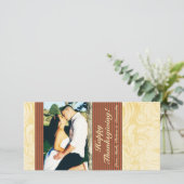 4x8 Herfstboom Foliage FOTO Thanksgiving Kaart (Staand voorkant)