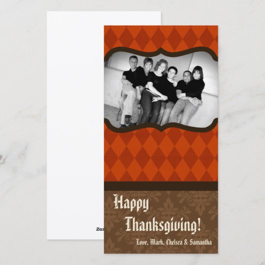 4x8 Herfstboom Foliage FOTO Thanksgiving Kaart (Voorkant / Achterkant)