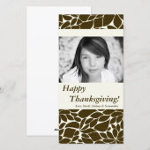 4x8 Herfstboom Foliage FOTO Thanksgiving Kaart (Voorkant / Achterkant)