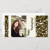 4x8 Herfstboom Foliage FOTO Thanksgiving Kaart (Voorkant / Achterkant)