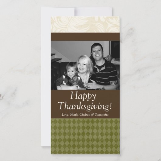 4x8 Herfstboom Foliage FOTO Thanksgiving Kaart (Voorkant)