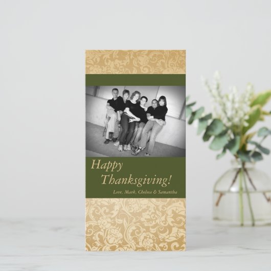 4x8 Herfstboom Foliage FOTO Thanksgiving Kaart (Staand voorkant)