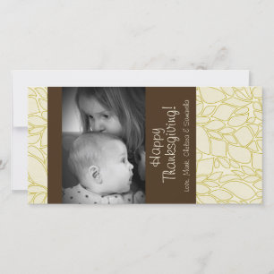 4x8 Herfstboom Foliage FOTO Thanksgiving Kaart