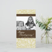 4x8 Herfstboom Foliage FOTO Thanksgiving Kaart (Staand voorkant)