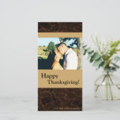 4x8 Herfstboom Foliage FOTO Thanksgiving Kaart (Staand voorkant)