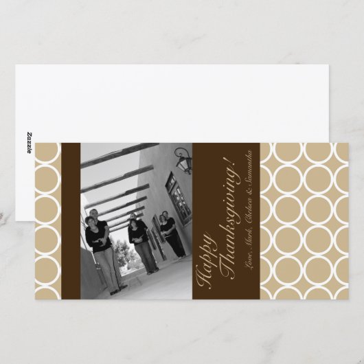 4x8 Herfstboom Foliage FOTO Thanksgiving Kaart (Voorkant / Achterkant)