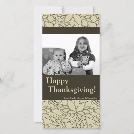 4x8 Herfstboom Foliage FOTO Thanksgiving Kaart (Voorkant)