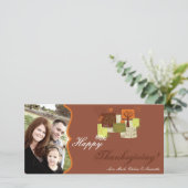 4x8 Herfstboom Foliage FOTO Thanksgiving Kaart (Staand voorkant)