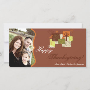 4x8 Herfstboom Foliage FOTO Thanksgiving Kaart