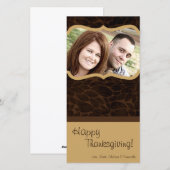 4x8 Herfstboom Foliage FOTO Thanksgiving Kaart (Voorkant / Achterkant)