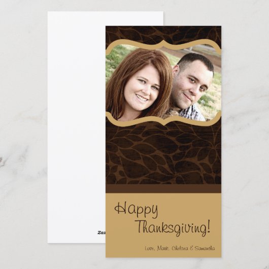 4x8 Herfstboom Foliage FOTO Thanksgiving Kaart (Voorkant / Achterkant)