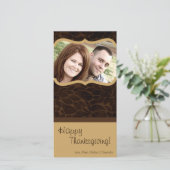 4x8 Herfstboom Foliage FOTO Thanksgiving Kaart (Staand voorkant)