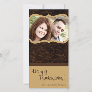 4x8 Herfstboom Foliage FOTO Thanksgiving Kaart