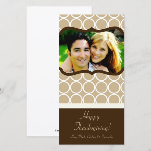 4x8 Herfstboom Foliage FOTO Thanksgiving Kaart (Voorkant / Achterkant)