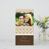 4x8 Herfstboom Foliage FOTO Thanksgiving Kaart (Staand voorkant)