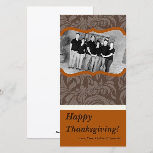 4x8 Herfstboom Foliage FOTO Thanksgiving Kaart (Voorkant / Achterkant)