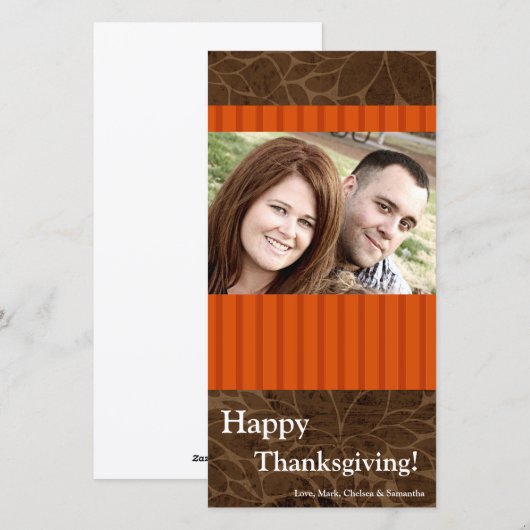 4x8 Herfstboom Foliage FOTO Thanksgiving Kaart (Voorkant / Achterkant)