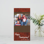 4x8 Herfstboom Foliage FOTO Thanksgiving Kaart (Staand voorkant)