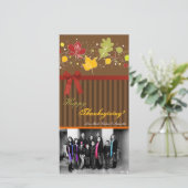 4x8 Herfstboomloof FOTO Kerstkaart (Staand voorkant)