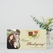 4x8 Herfstboomloof FOTO Kerstkaart (Staand voorkant)