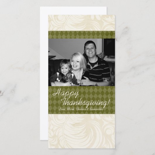 4x8 Herfstboomloof FOTO Kerstkaart (Voorkant / Achterkant)