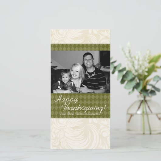 4x8 Herfstboomloof FOTO Kerstkaart (Staand voorkant)