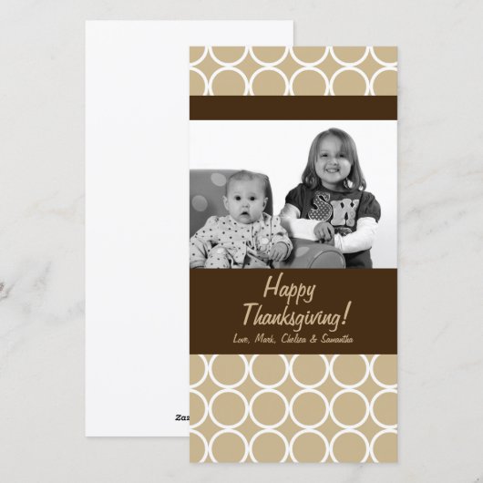 4x8 Herfstboomloof FOTO Thanksgiving-kaart Feestdagenkaart (Voorkant / Achterkant)