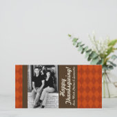 4x8 Herfstboomloof FOTO Thanksgiving-kaart Feestdagenkaart (Staand voorkant)