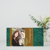 4x8 Herfstboomloof FOTO Thanksgiving-kaart Feestdagenkaart (Staand voorkant)