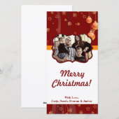 4x8 Kerstbal Foto Kaart (Voorkant / Achterkant)