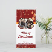 4x8 Kerstbal Foto Kaart (Staand voorkant)