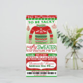 4x8 kerstfeestelijke feestelijke uitnodiging voor  (Staand voorkant)