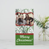 4x8 kerstfotokaart feestdagenkaart (Staand voorkant)