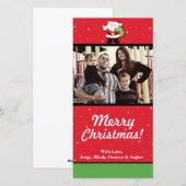 4x8 Kerstversieringen FOTOKAART Feestdagenkaart (Voorkant / Achterkant)