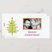 4x8 Moderne Kerstboom FOTO Kerstkaart (Voorkant / Achterkant)