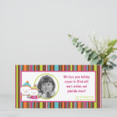 4x8 Moderne Sneeuwman FOTO Kerstkaart (Staand voorkant)